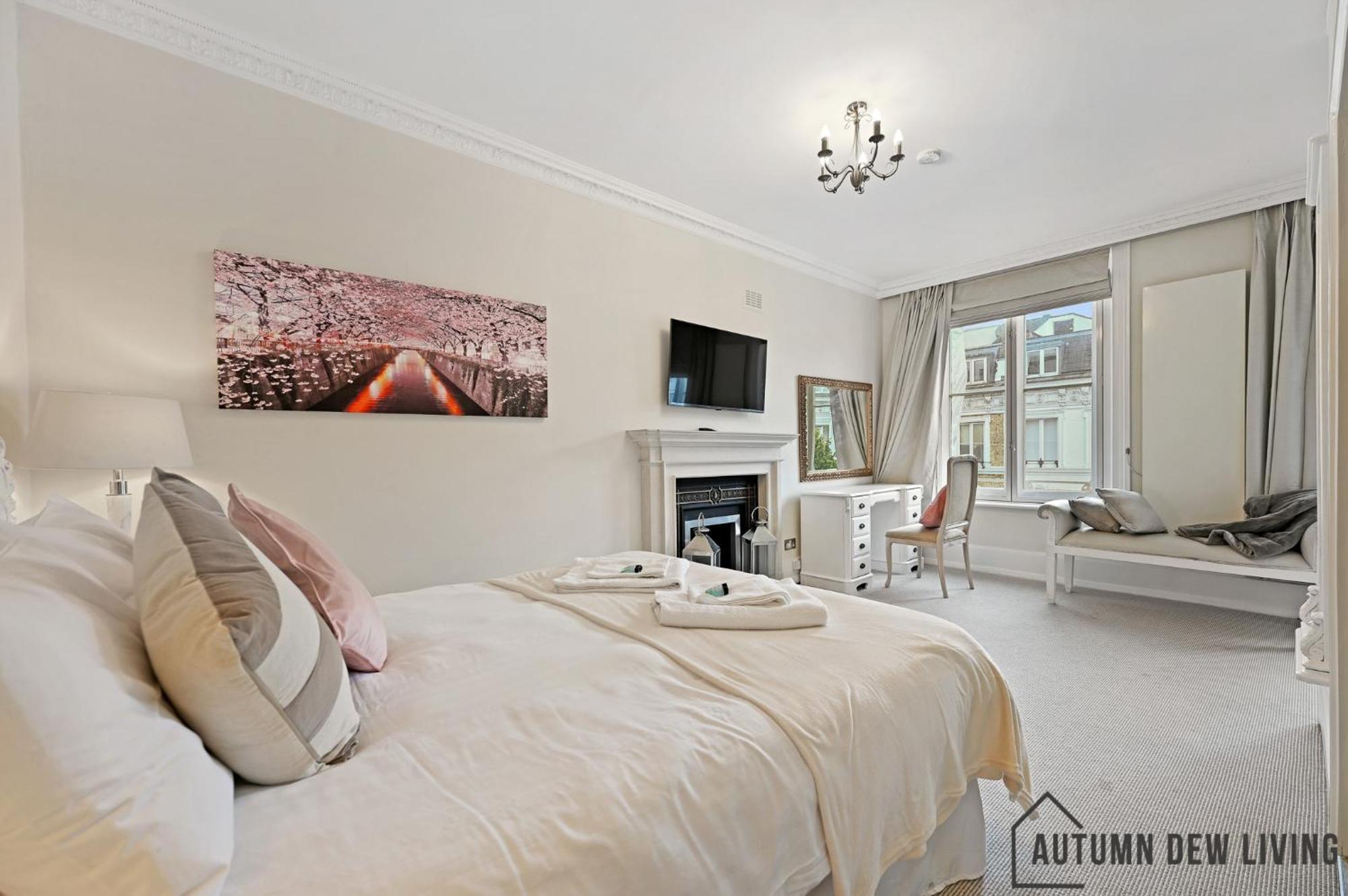 Beautiful 2 King Size Beds 2 Bath- Sleeps 5 In Earls Court Apartment London Bagian luar foto